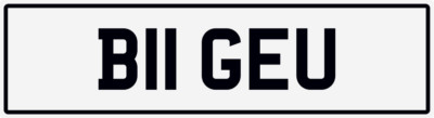 BIG EU EUAN EUGENE ERIC BOSS BO55 B19 B16 NEAT B REG PREFIX NUMBER PLATE B11 GEU