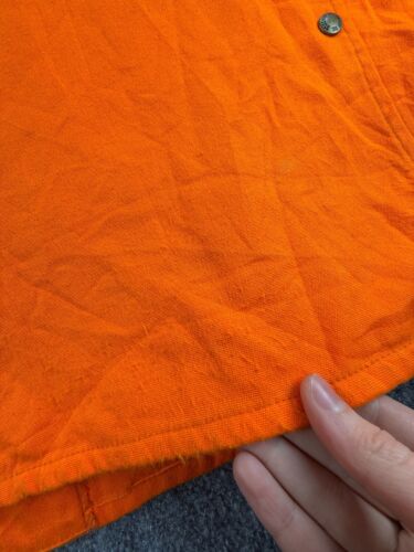 VTG CC Filson Blaze Orange Hunting Vest Style 12 Size 46 USA Made Snap Pockets - Picture 19 of 20