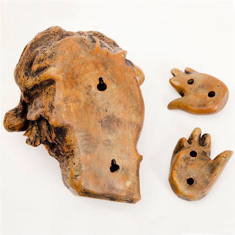 Elf Tree Peeker Garden Ornament Tree Funny Face Fence Quirky Decoration Funny - image 3 of 4