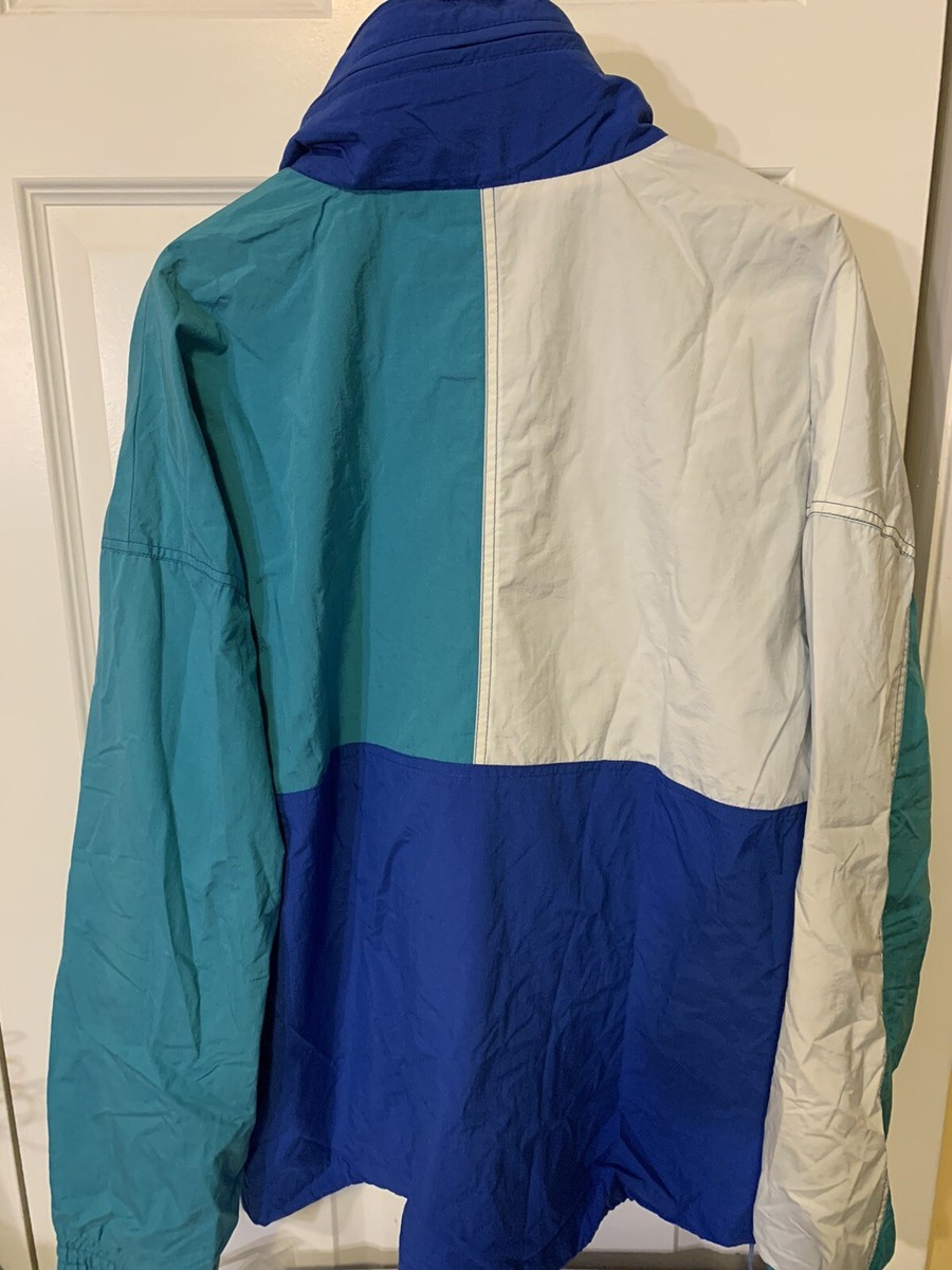 Vintage White Stag Mens Sz L Ski Wear Blue White Winter Snow