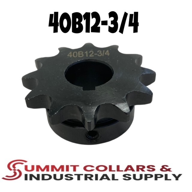 D40BS24H 24-Tooth 3/4"-Bore Double-Roller Sprocket for #40 Roller Chain
