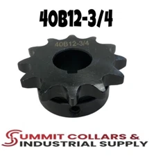#40 Roller Chain Sprocket B Type 3/4" Bore 12 Tooth 40B12-3/4