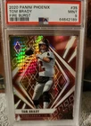 TOM BRADY 2020 Panini Phoenix 35 Fire Burst Prizm PSA 9 MINT