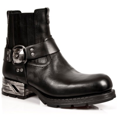 Men’s New Rock Boots Amazon.com | New Rock Unisex M.727-S1 Black Leather Boots  main image 2