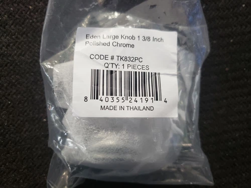 Top Knobs TK832PC Serene 1-3/8 Inch Mushroom Cabinet Knob, Polished Chrome - Picture 5 of 5