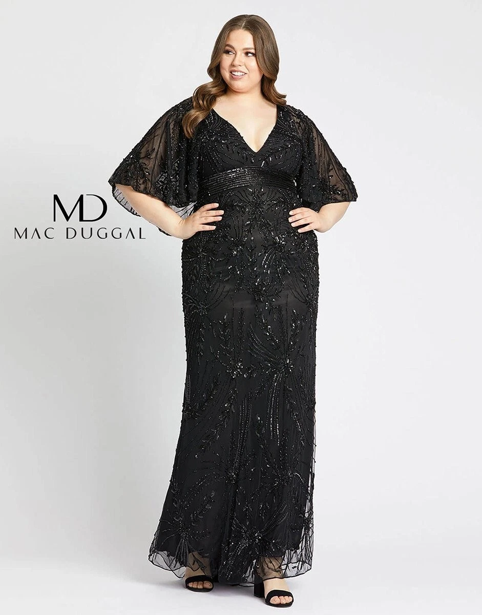 mac duggal plus size dresses