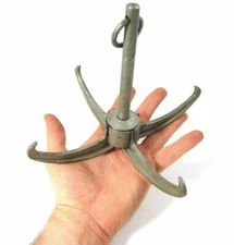 Original Military Sapper Tool Folding Grappling Hook Anchor Polish Army Poland 1