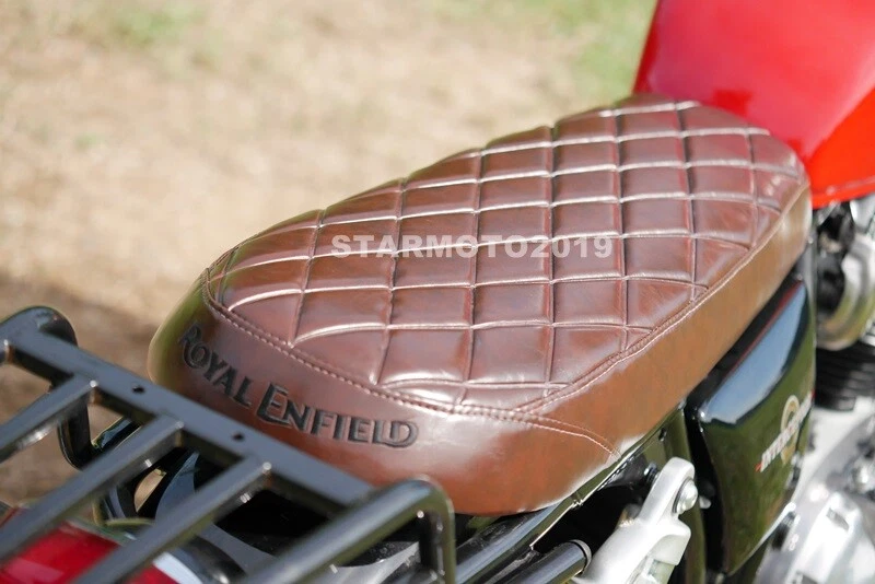 APTO PARA ROYAL ENFIELD SEAT INTERCEPTOR 650 INT GT OFTER DIAMOND LUJO MARRÓN Foto 3 de 4