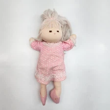 Russ Berrie & Co Alanna Sleeping Rag Doll Pink Pajama Collectible Toy