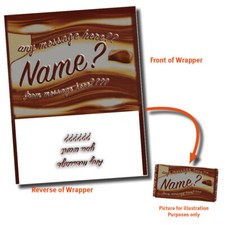 VARIOUS PERSONALISED CHOCOLATE BAR WRAPPER fits 110g Gift Idea Present