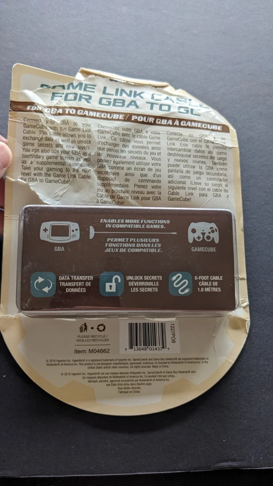 Tomee Game Boy Advance to GameCube Link Cable - New Open Box - Image 4 of 4