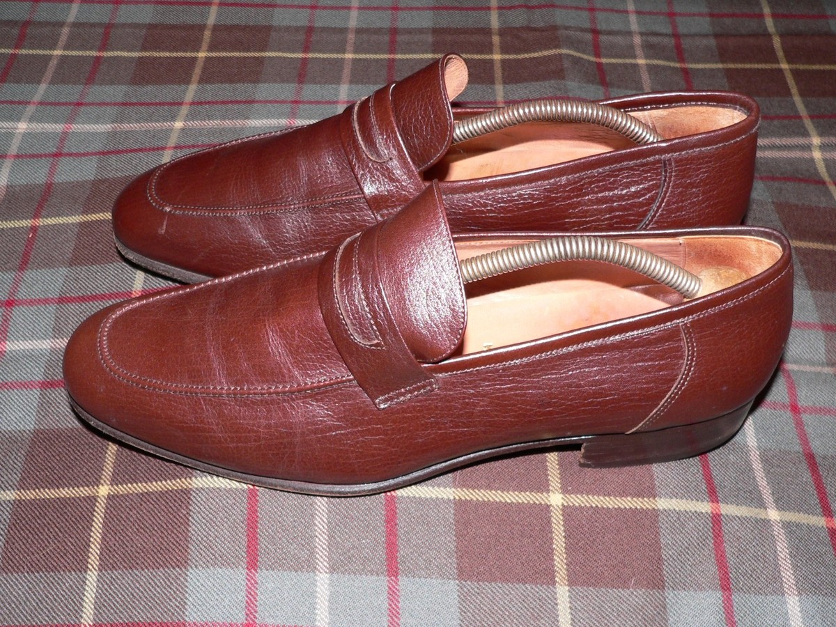 French Shriner Brown Leather Penny Loafers – Classic Slip-On Dress Shoes Amazon.com | Men main image 2