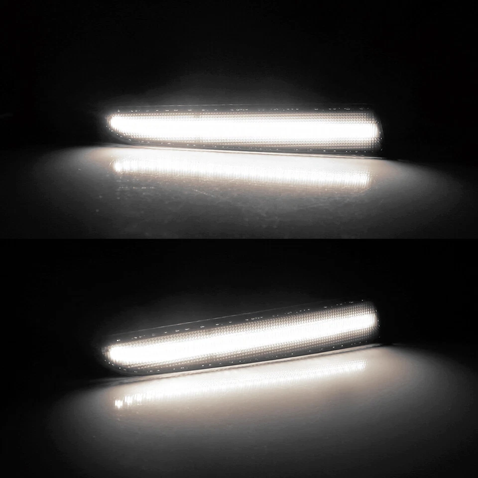 Luzes de estacionamento indicadoras laterais de LED branco fumê Ford Fusion 2010-12 - Imagem 2 de 4