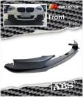 Matte Black P Style Front Bumper Lip Spoiler fits BMW F20 F21 1-Series M Sport