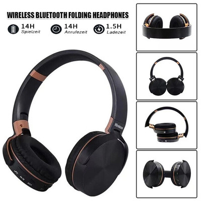 Bluetooth Kopfhörer Over Ear Kabellos mit 5 EQ-Modi HiFi Stereo Wireless Headset