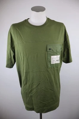 Napapijri T-shirt Homme XL Coton Vert Col Rond Manches Courtes Vintage Logo - Photo 1/4