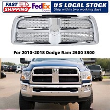 Chrome Front Grille For 2010-2018 Dodge Ram 2500 3500 Replacement Upper Grill Chrome Front Grille For 2010-2018 Dodge Ram 2500 3500 Replacement Upper Grill