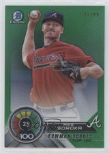 2018 Bowman Scouts' Top 100 Green Refractor 71/99 Michael Soroka Mike 0tw4