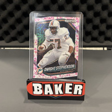2025 Panini Prizm Black Dwight Stephenson #82 Pink Prizm Miami Dolphins