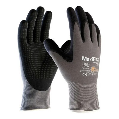 ATG Montagehandschuh Arbeitshandschuh MaxiFlex Nylon Nitril Gr 11 Grau 12 Paar