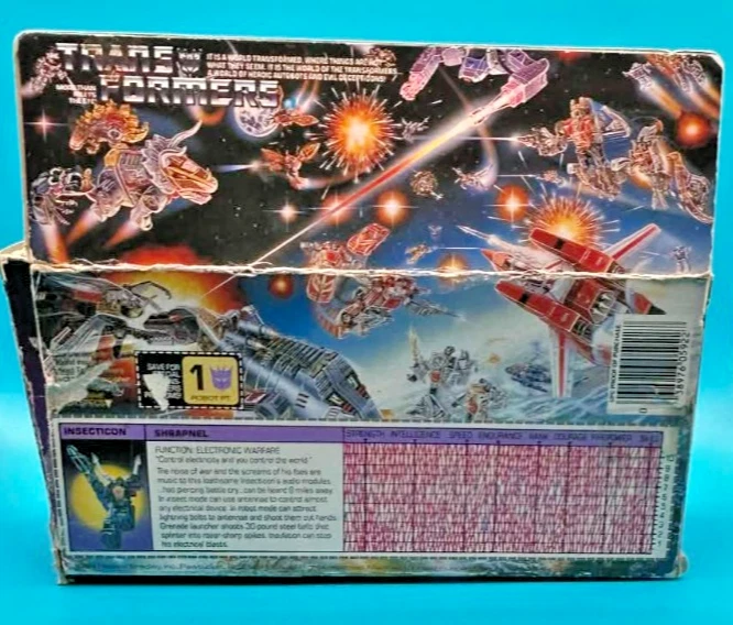 HASBRO G1 TRANSFORMERS 1984 METRALLA INSECTICON 100% COMPLETA CON CAJA Foto 4 de 4