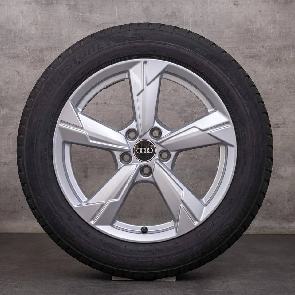 Audi A6 Winterräder 18 Zoll 4K C8 Felgen 4K0601025CE silber glanz - Bild 4 von 4