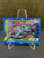 2025 Topps Chrome Formula 1 - F1 Cars Fernando Alonso #81 Blue RayWave Refractor