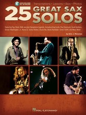 25 Great Sax Solos Chuck Rio Kenny G Sheet Music Lessons Book  Online Audio