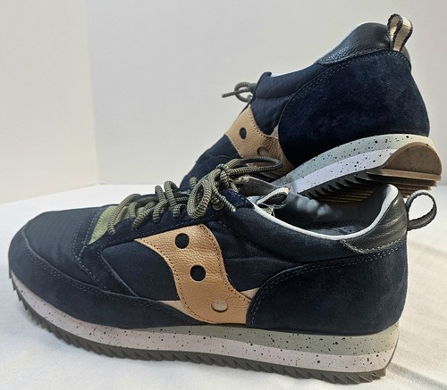 Saucony Jazz 81 Peak Premium Azul Marino Vachetta Para Hombres EE. UU. Talla 10/Reino Unido 9/EUR 44 S70675-2 - Imagen 2 de 8