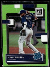 2022 Donruss Optic #38 Vidal Brujan Lime Green Prizm Rays Baseball Card 1803O