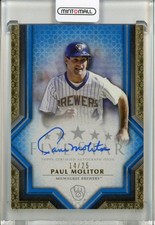 2023 Topps Five Star Milwaukee Brewers Paul Molitor Autographs Blue 14/25