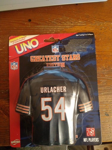 UNO CHICAGO BEARS Brian Urlacher 54 Greatest Stars Edition Card Game Collectible