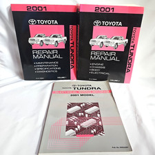 2001 Toyota Tundra Truck Oem Shop Service Repair Manuals Vol 1 2 Electric Wir 2001 Toyota Tundra Truck Oem Shop Service Repair Manuals Vol 1 2 Electric Wir