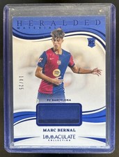 2024-25 Immaculate Marc Bernal Heralded Materials RC Jersey Sapphire #/25