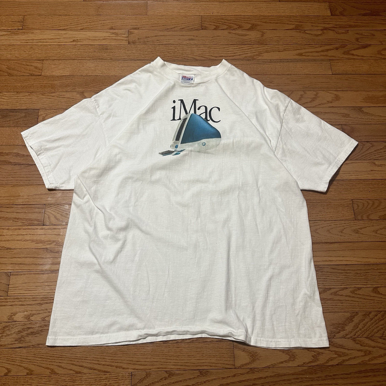 Vintage  Apple iMac Computer Think Different T Shirt Mens XXL 1990 Tech Promo