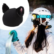 Ski Helmet Cover Creative Soft Warm Knitted Hat Decoration for Snowboard