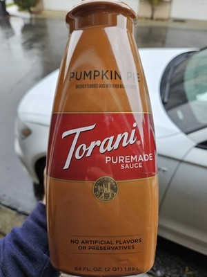 Torani Puremade Sauce Pumpkin Pie 64 Oz Exp Dec 2026