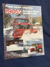 Straight Blade Snowplow "The Boss" Dealer Sales Brochure