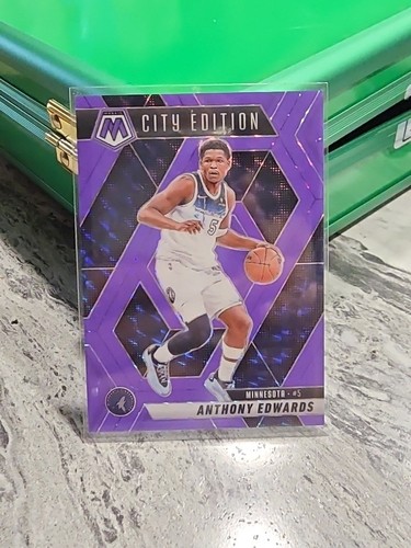 2024-25 Panini Mosaic City Edition Anthony Edwards #279 Purple Mosaic Prizm /249