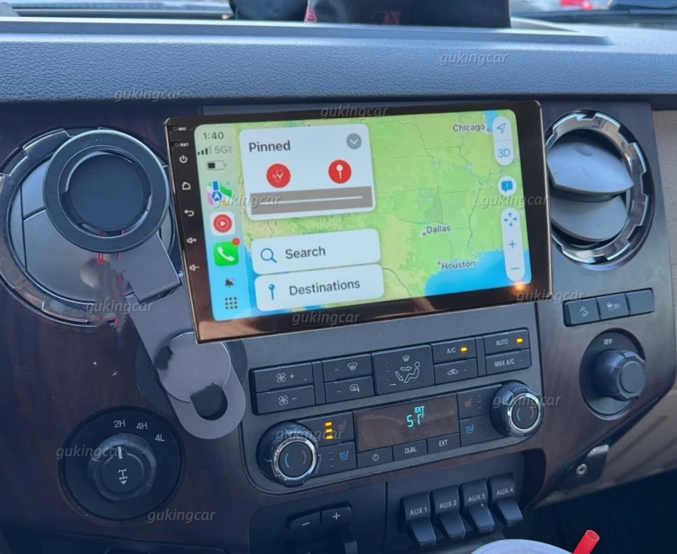 4+64G For Ford F250 F350 2006-2014 10.1" Carplay Android14 Car Stereo Radio GPS Foto 4 de 4