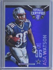 2014 Panini Totally Certified Mirror Platinum Blue 4/10 Asa Watson #183 0nr3