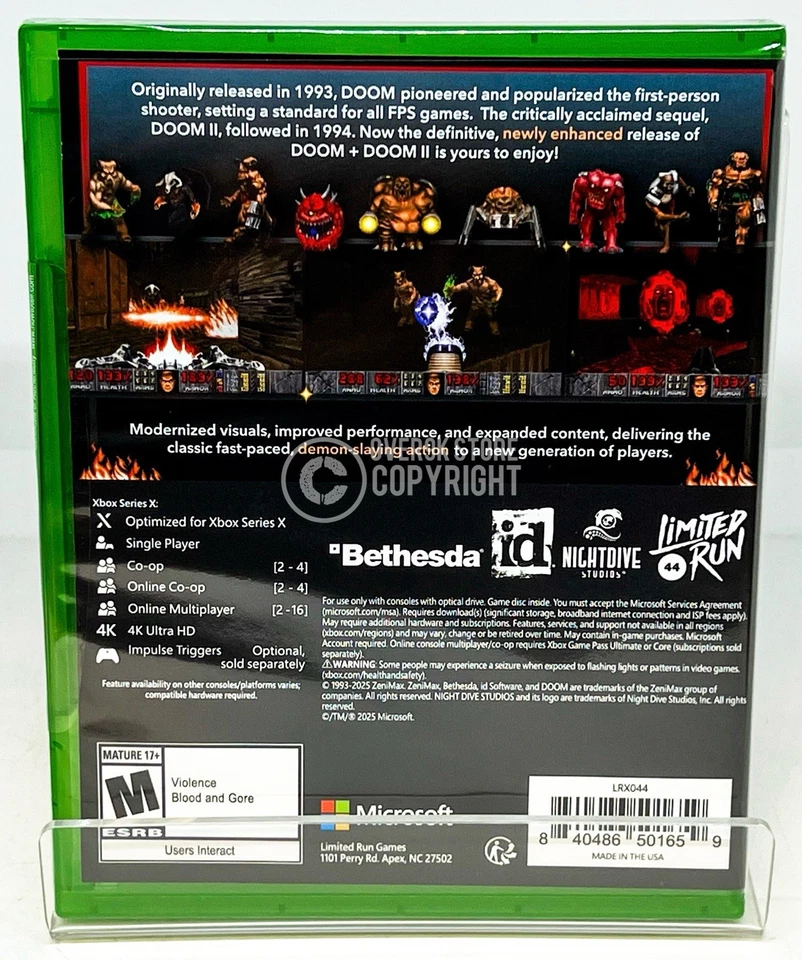 Doom + Doom II - Xbox One | Xbox Series X - Brand New | Factory Sealed - Image 2 of 4