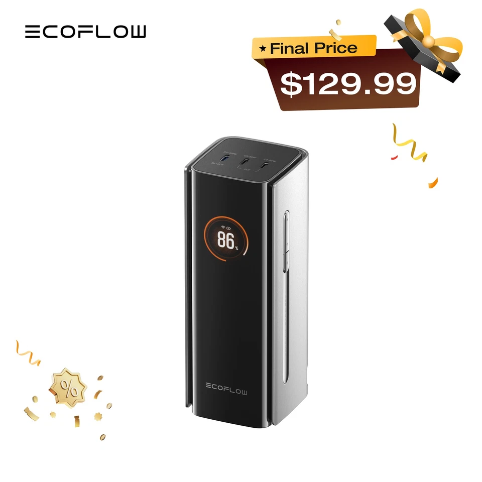 EcoFlow Rapid Pro Powerbank 20000mAh 230W Max Output & 100W Cable for iPhone