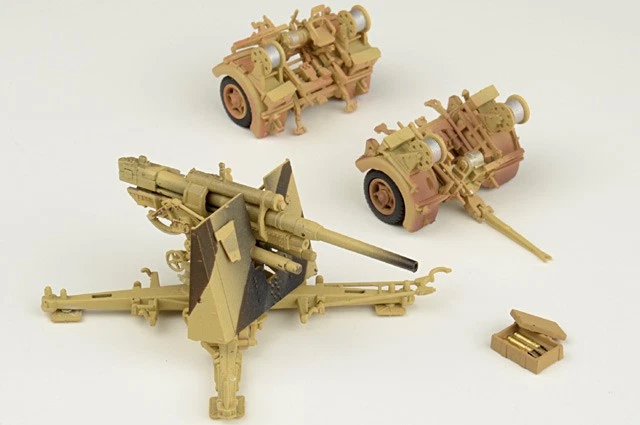 P0311 Precision Model Art 88mm FlaK 36 1/72 Model German Army North Africa - Image 2 of 2