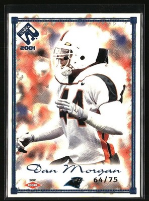 2001 Pacific Private Stock #112 Dan Morgan Blue Framed #/75