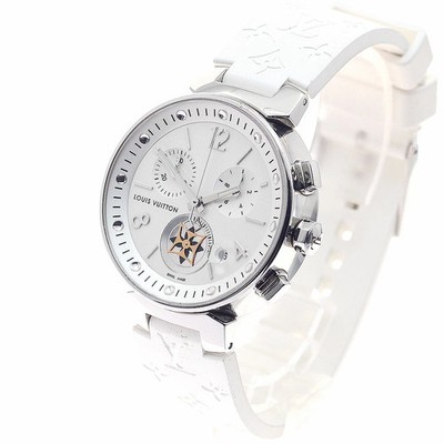 LOUIS VUITTON Q8G00 Tambour Moonstar Date Chronograph Quarz Damen Armbanduhr