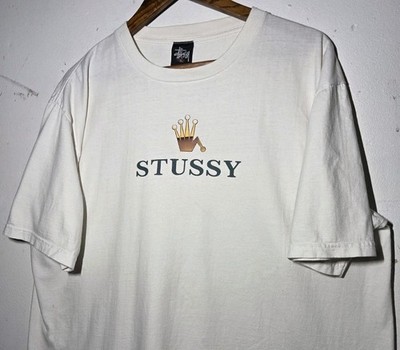 80s 90s old stussy crown T vintage USA製 Vintage Stussy Crown Tee Rolex 90s Y2K USA Tribe Skate Wear Logo