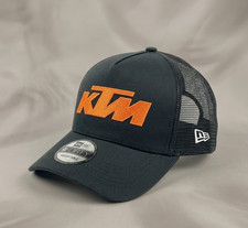 KTM Racing Hat Black Custom Logo Flat Embroidered Trucker Cap