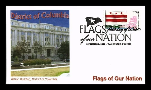 US COVER FLEETWOOD FIRST DAY OF ISSUE PICTORIAL CANCEL DISTRICT OF COLUMBIA FLAG