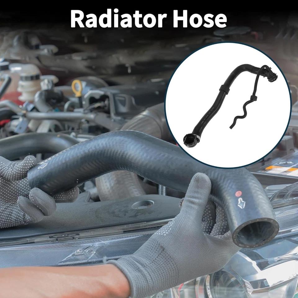 Radiator Hose Heater Hose No.5N0121101G for Volkswagen Tiguan 2009-2018 Black Ru - Image 2 of 4